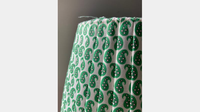 Eloise Scotland - green paisley lampshade