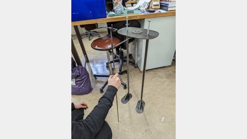 Figure 8: The lower part of the mount ready for assembly.