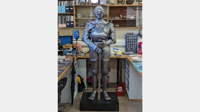 Figure 11. Completed armour, cleaned and mounted.