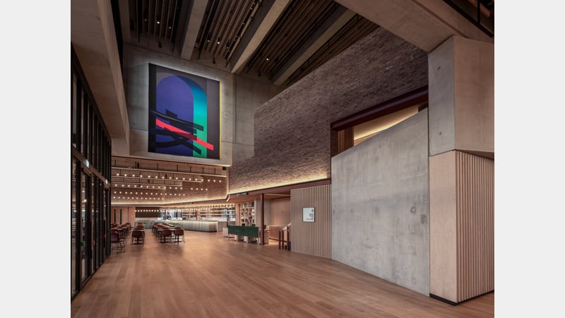 Eva Rothschild, The In Breath, Sadler's Wells East, image credit Peter Cook