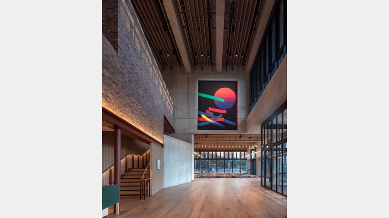 Eva Rothschild, The Out Breath, Sadler's Wells East, image credit Peter Cook