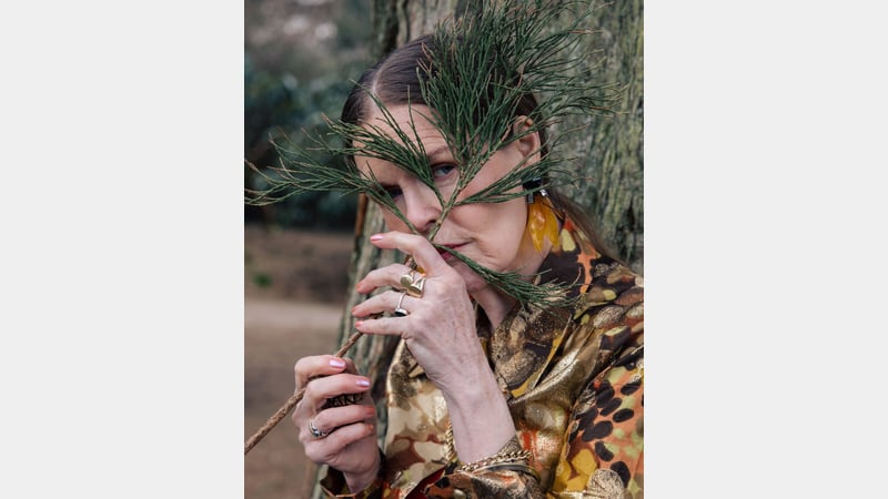 Linder at the Royal Botanic Garden Edinburgh, 2025. Photo: Charlotte Cullen. Stylist: Rebecca Palmer. Make-up: Kala Williams.