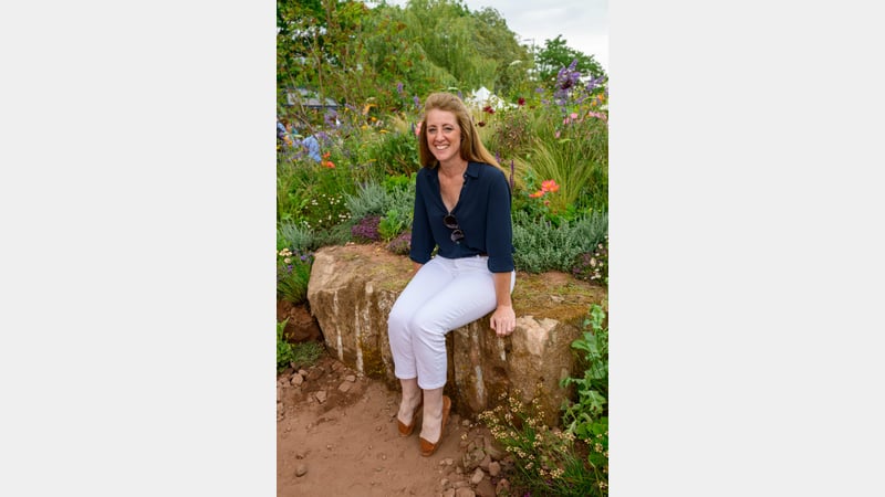 Lucy Chapman at BBC Gardeners World Live. Image credit Nigel Wood