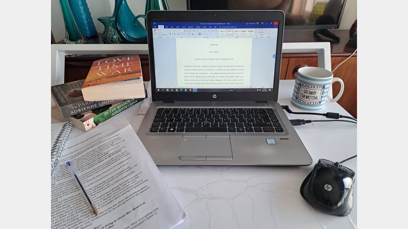 Adrienne's writing desk