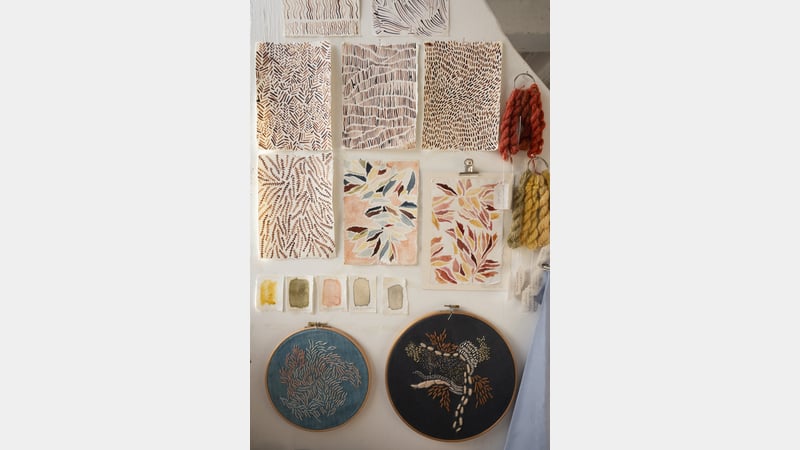 Sophie Bowen's studio. Anna Clark photography