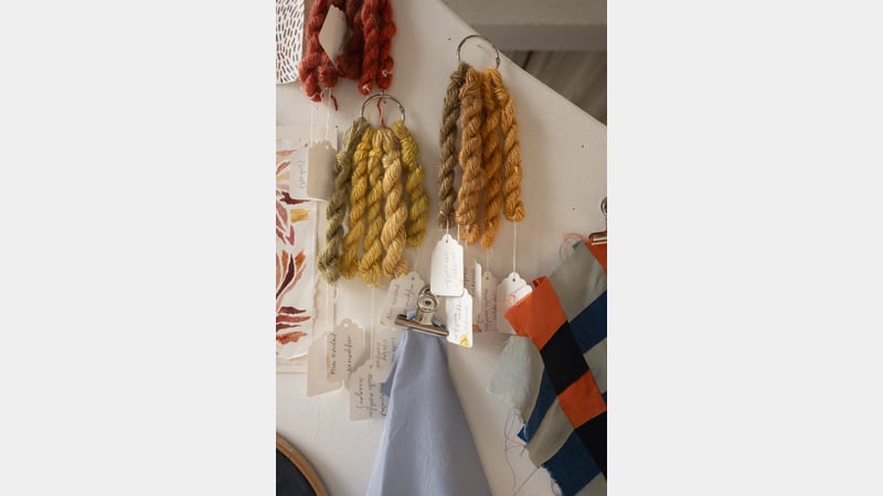 Sophie Bowen's studio. Anna Clark photography