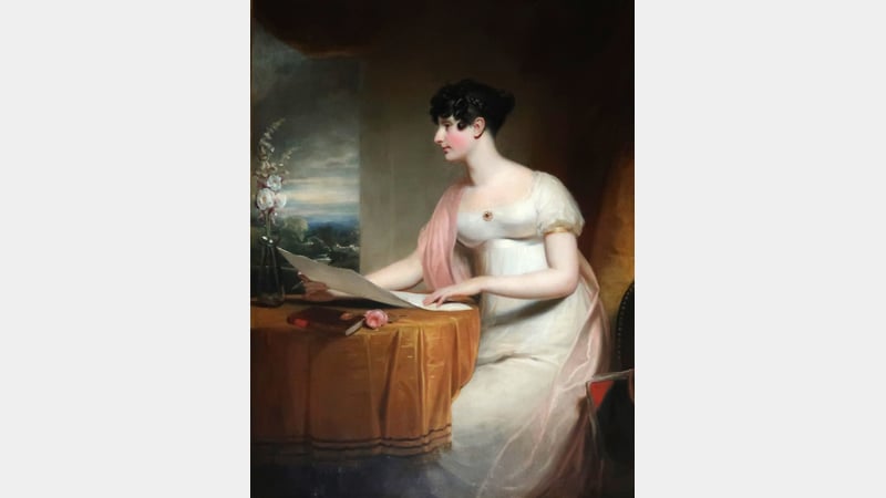 Caroline Peachey portrait at West Dean House