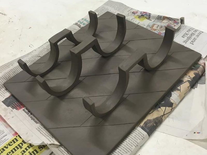 MFA alumnus Lotti Closs at Edinburgh Sculpture Workshop