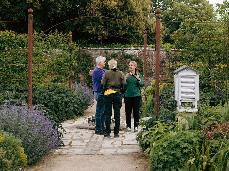 Tourists Enjoying the West Dean Sussex Gardens