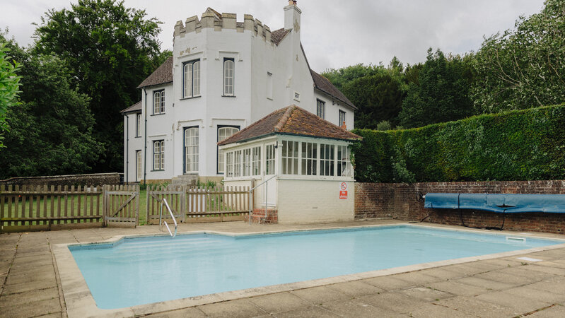West Dean swimming pool