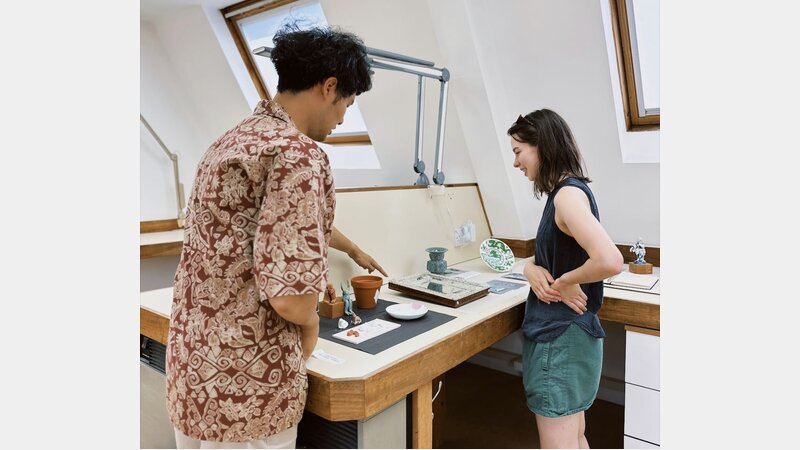 Charlie Brooks at West Dean X Common Clay Artist Research Residency