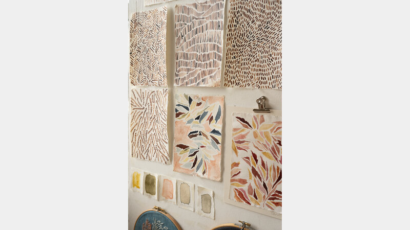 Sophie Bowen's studio. Anna Clark photography