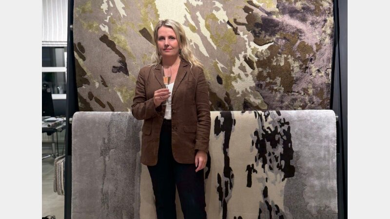 Interior Design students rug design made by Jacaranda 