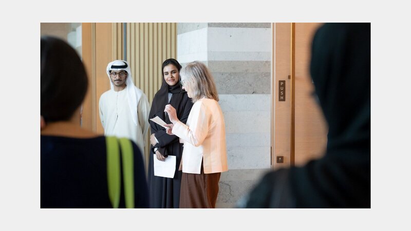 Conservation tutors teaching in Abu Dhabi. Image credit: Zayed National Museum – متحف زايد الوطني